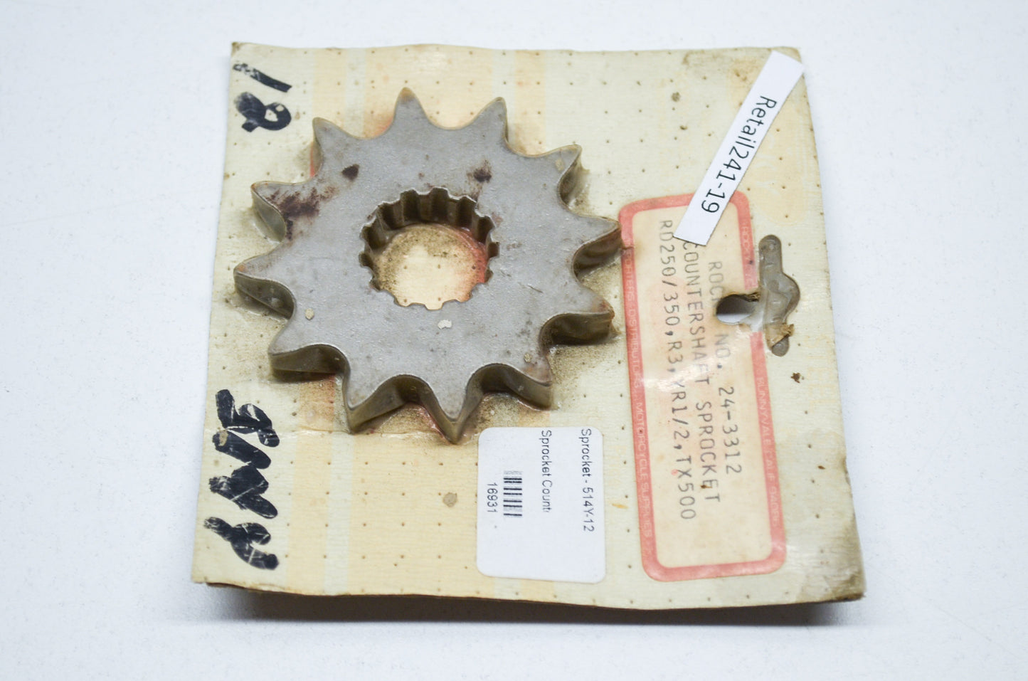 Rocky 24-3312, 514Y-12 Sprocket 12T NOS