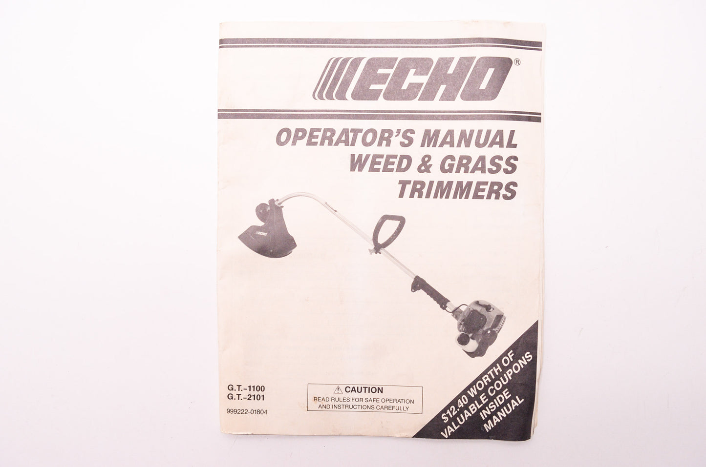 OEM OEM Echo Operator's Manual Weed & Grass Trimmers G.T. -1100 -2101 NOS