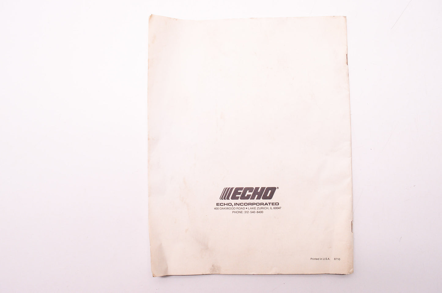 OEM OEM Echo Operator's Manual Weed & Grass Trimmers G.T. -1100 -2101 NOS