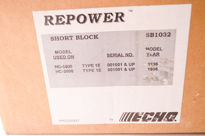 New OEM Echo RePower Short Block Kit SB1032