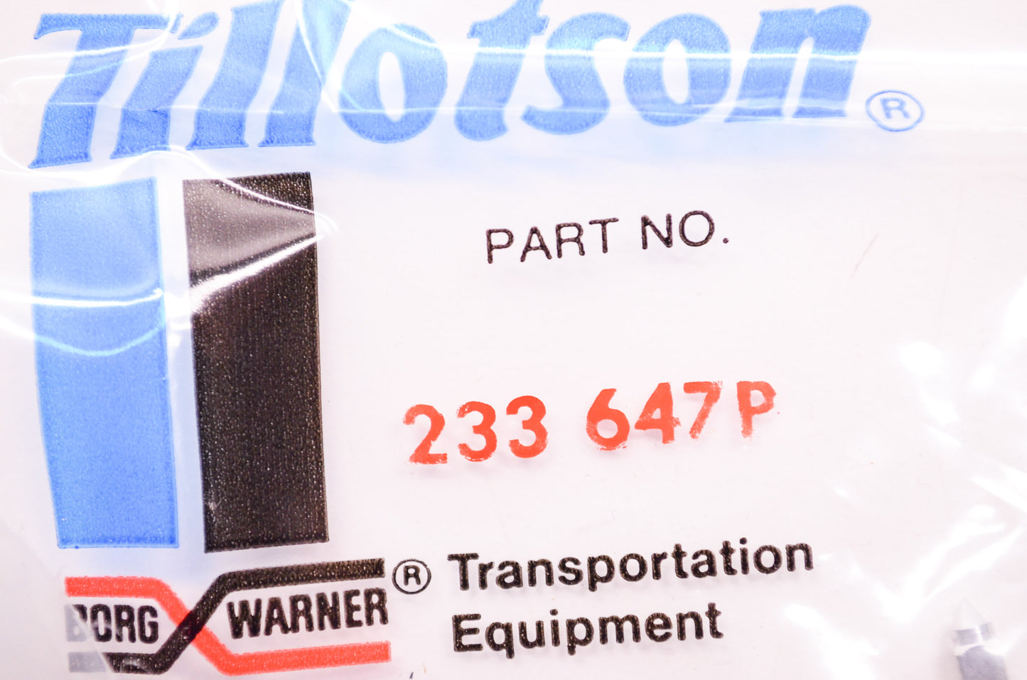 New Tillotson Needle & Seat Kit NOS