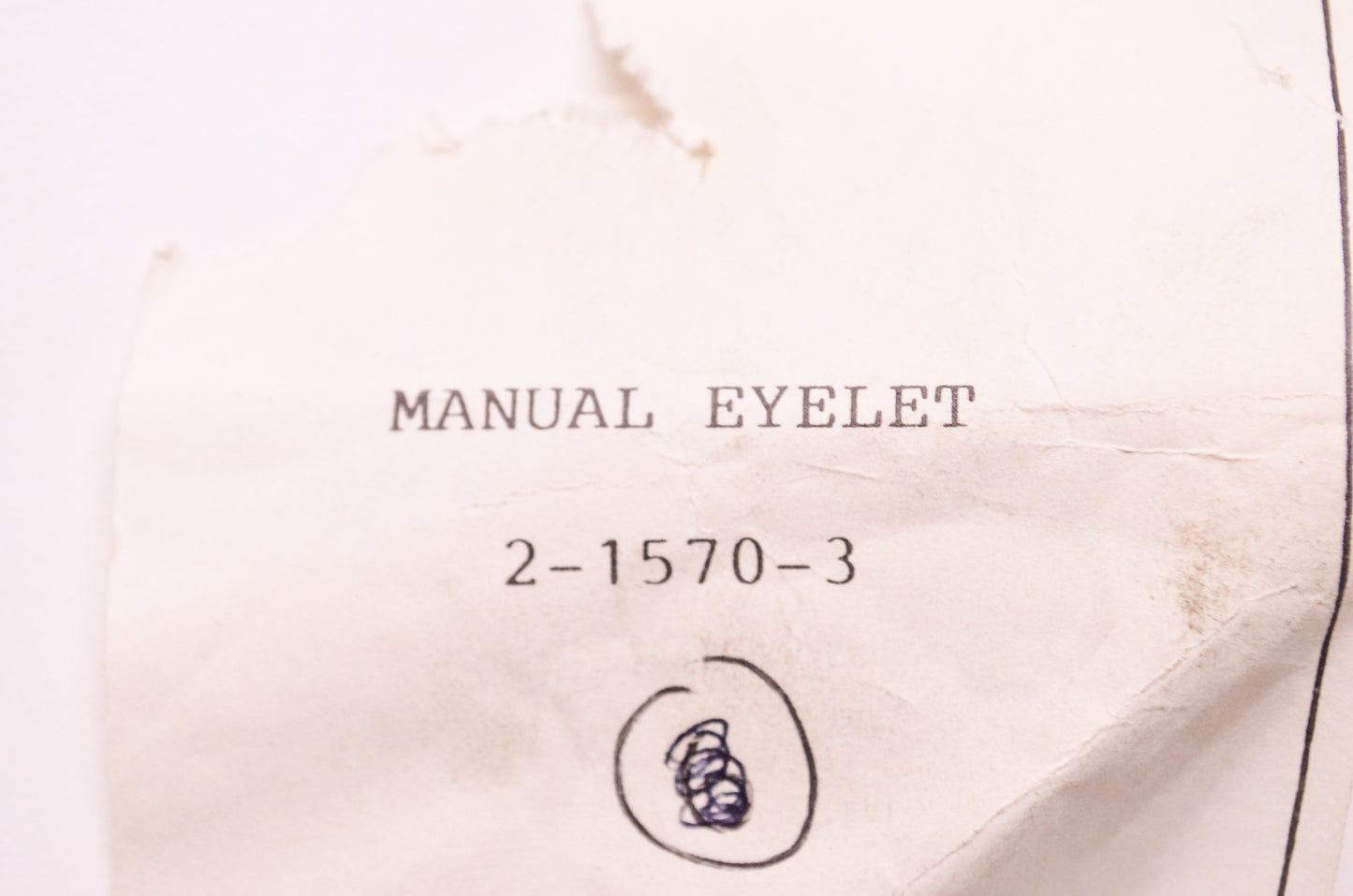 New Aftermarket Manual Eyelet Qty 3 NOS