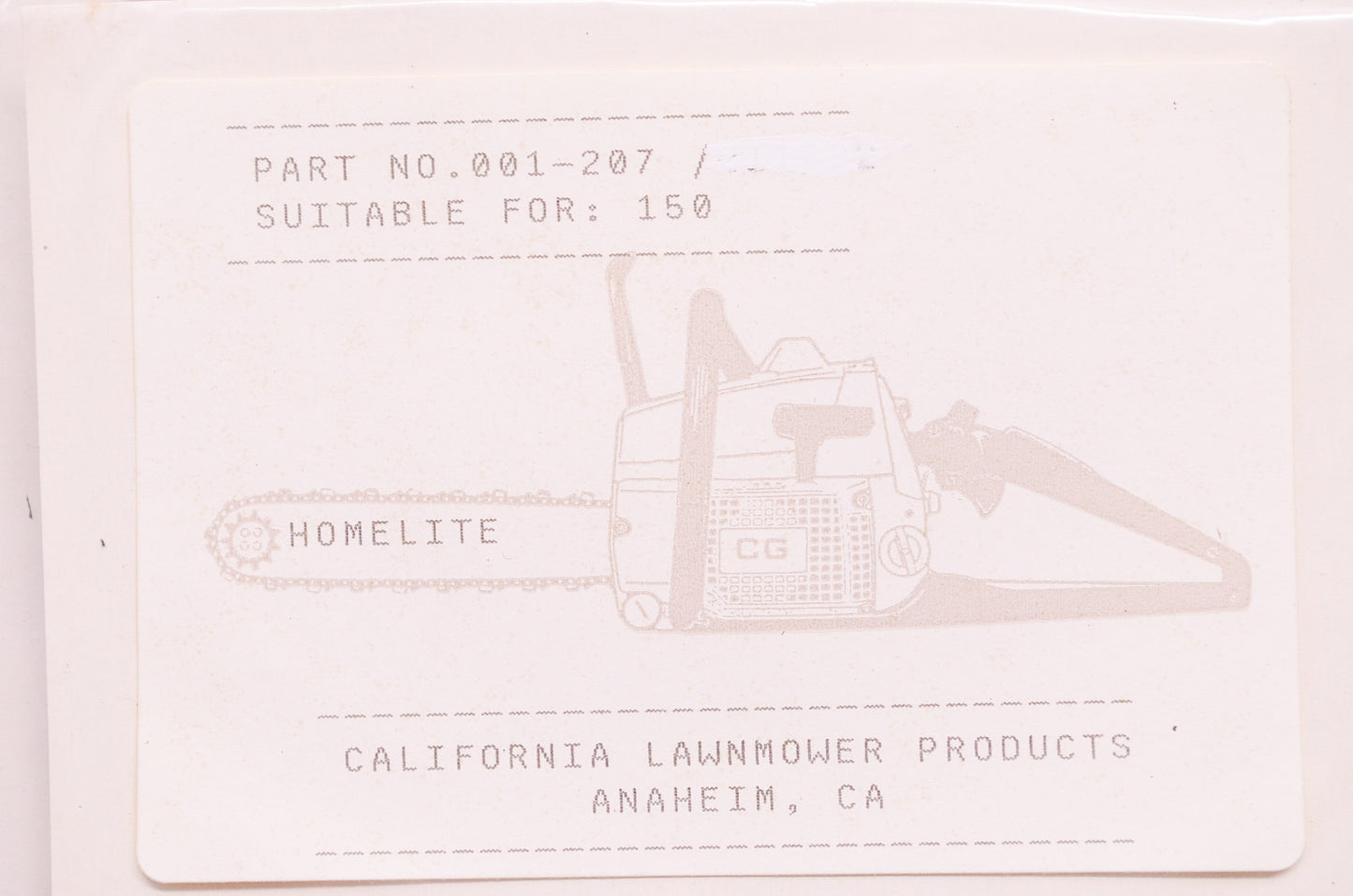 New California Lawnmower Products Engine Gasket Kit Homelite 150 NOS