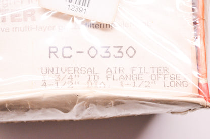 New K&N Performance Parts Universal Washable Air Filter Assembly 1-3/4' ID Flang