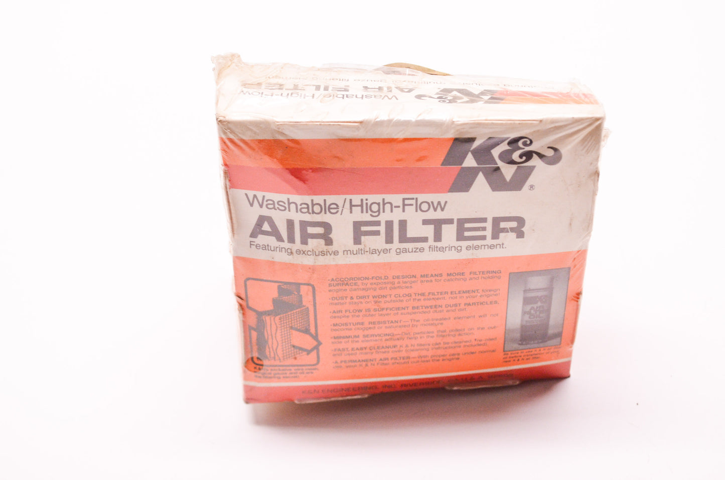 New K&N Performance Parts Universal Washable Air Filter Assembly 2' Flange Cente