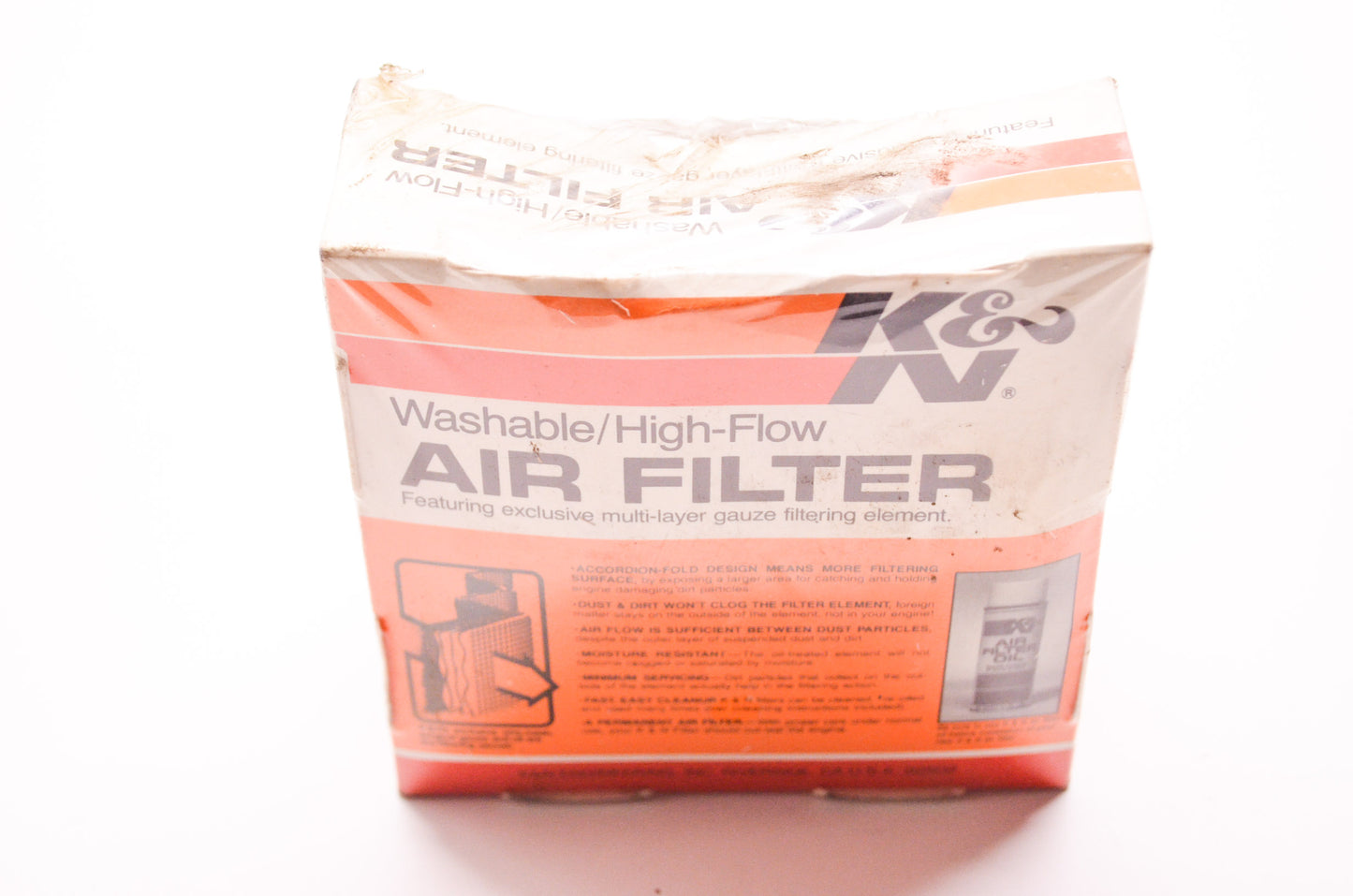 New K&N Performance Parts Universal Washable Air Filter Assembly 3' OD x 2' L 1-