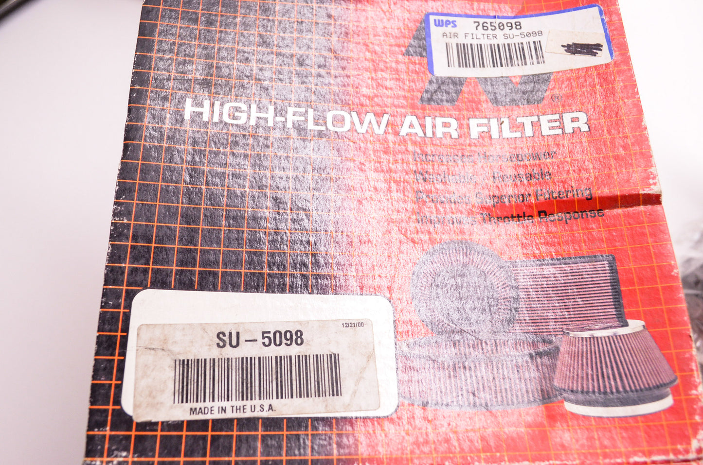 New K&N High Flow Washable Universal Air Filter Assembly Suzuki LT LTF 500 Quadr