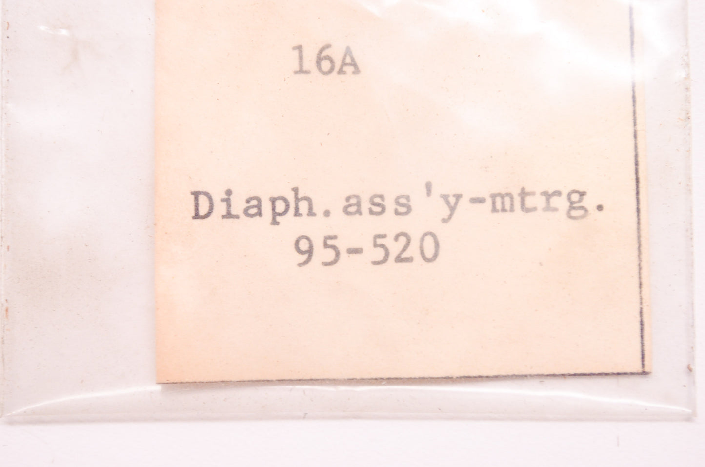 New Walbro Diaphragm Assembly 16A NOS