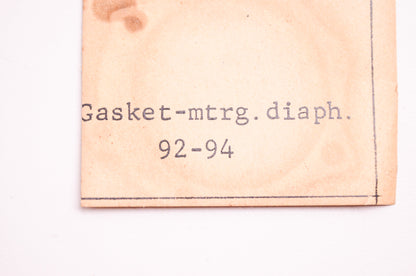 New Walbro Diaphragm Gasket 3A NOS