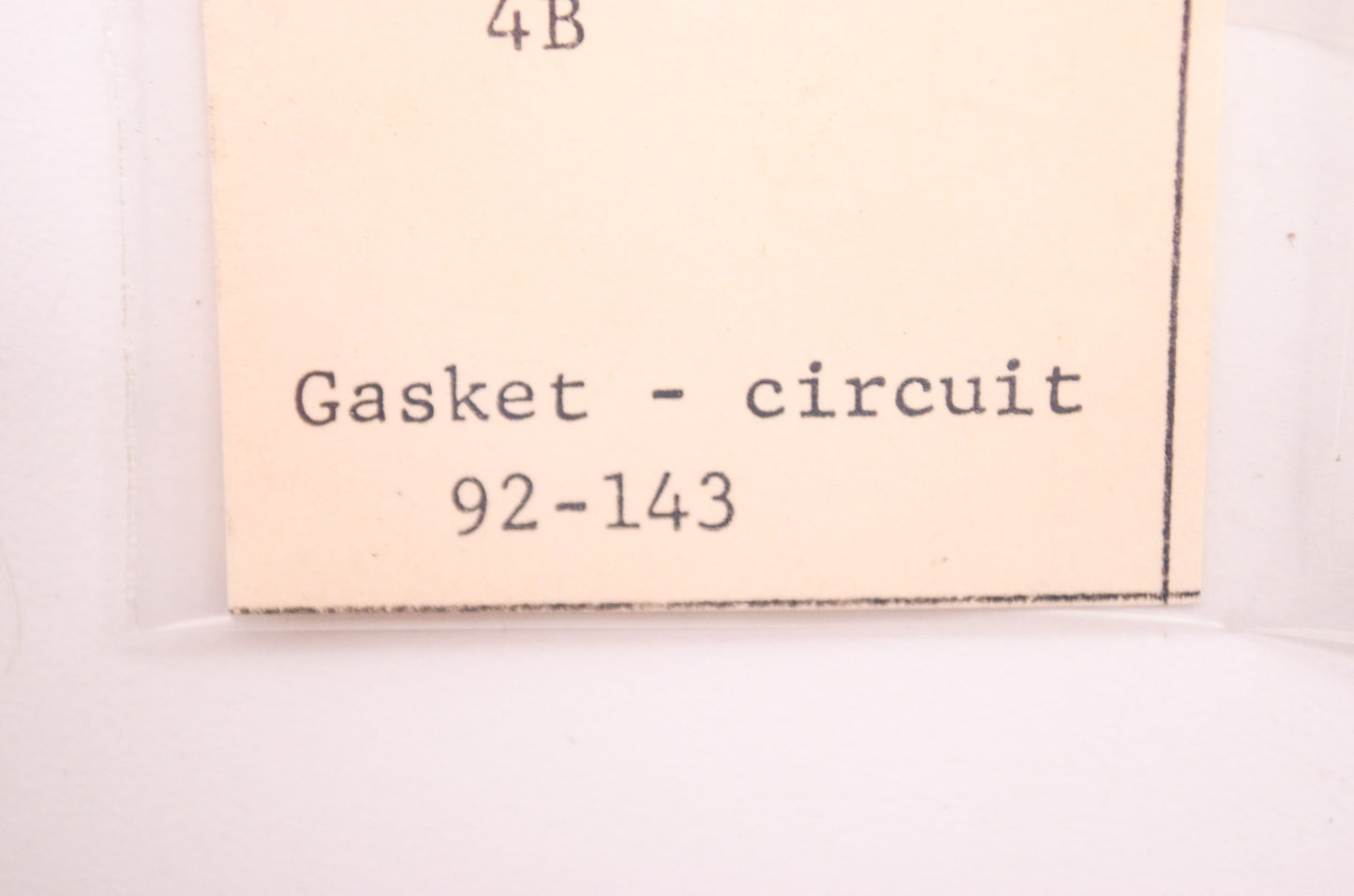 New Walbro Circuit Gasket 4B NOS