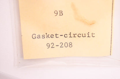 New Walbro Circuit Gasket 9B NOS