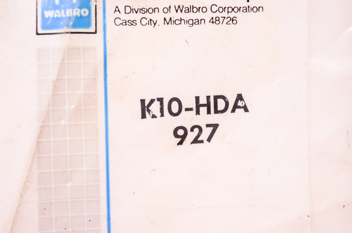New Walbro Carburetor Gasket Diaphragm Kit NOS