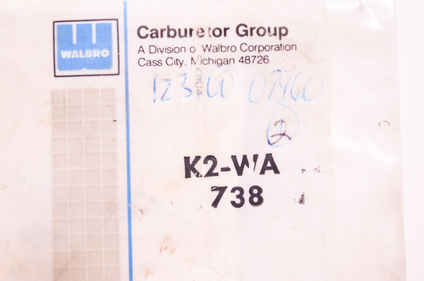Carburetor Diaphragm Gasket Kit NOS
