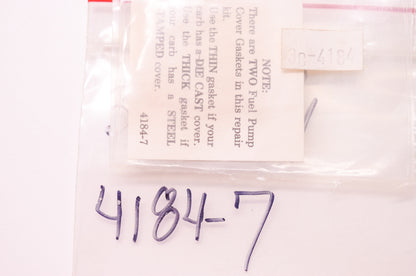 Rotary Carburetor Diaphragm Gasket Kit NOS