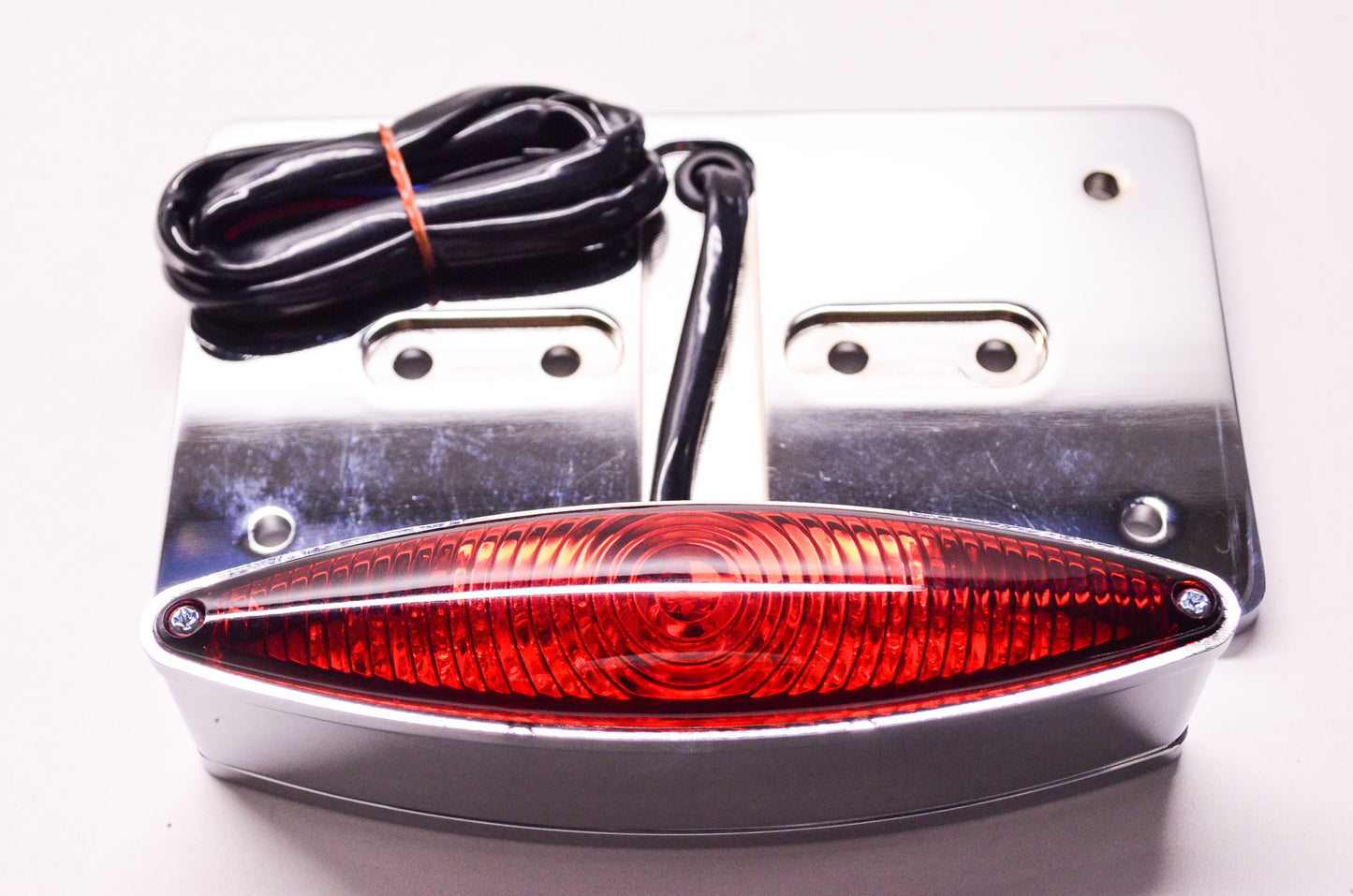 Rick Doss Side Mount Style Rigid License Plate Assembly w/ 1-3/8' ID Clamp NOS