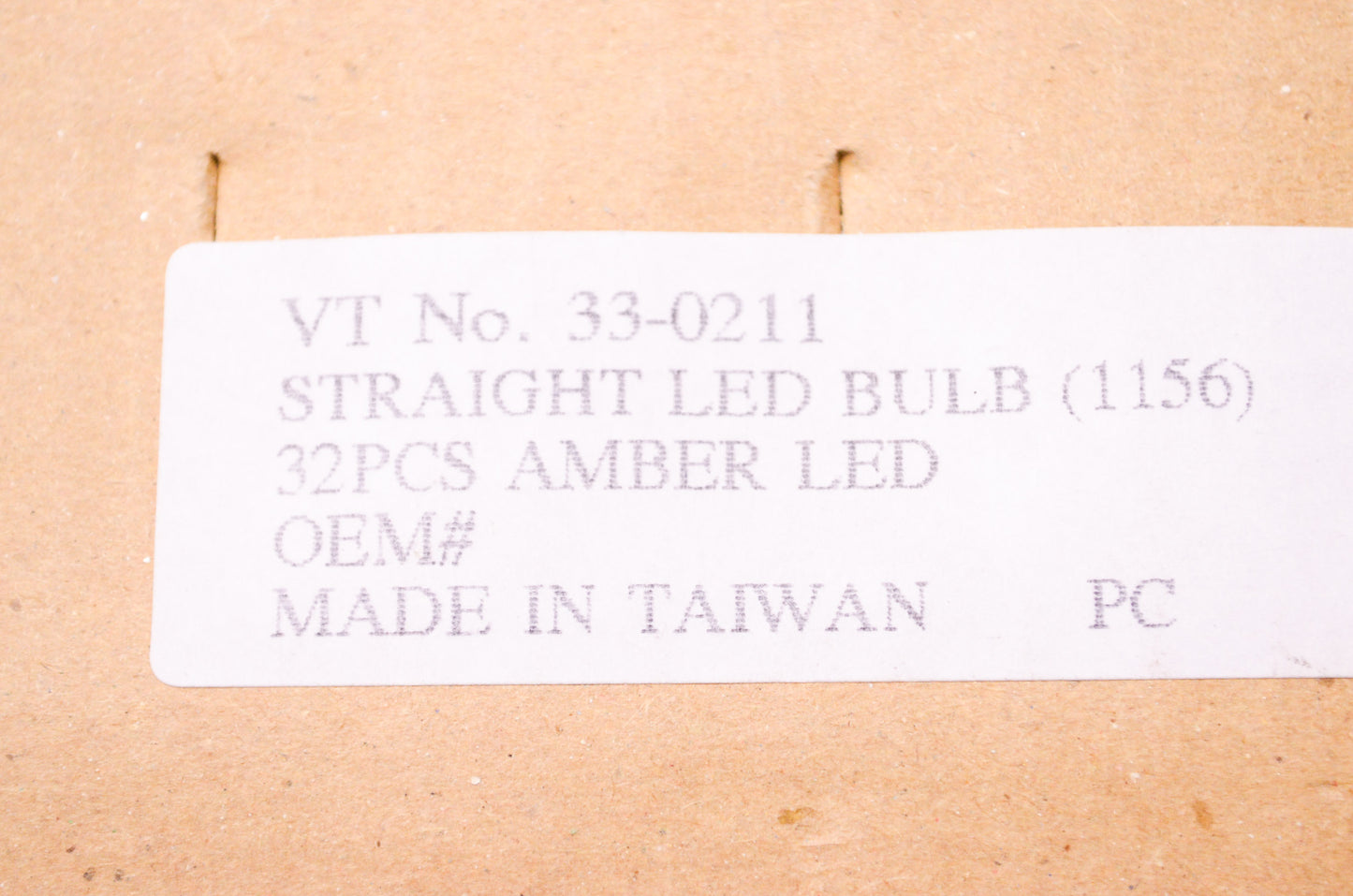 V-Twin 33-0211 Manufacturing Straight 32 Piece Amber LED Bulb w/ 1156 Base NOS