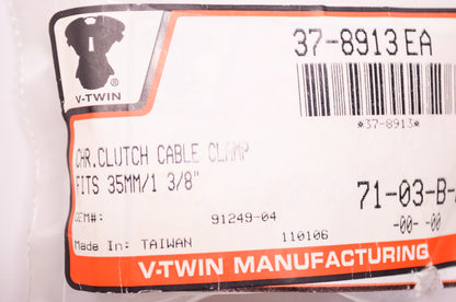 Manufacturing Chrome Clutch Cable Clamp for 35mm 1-3/8' Fork Tubes NOS