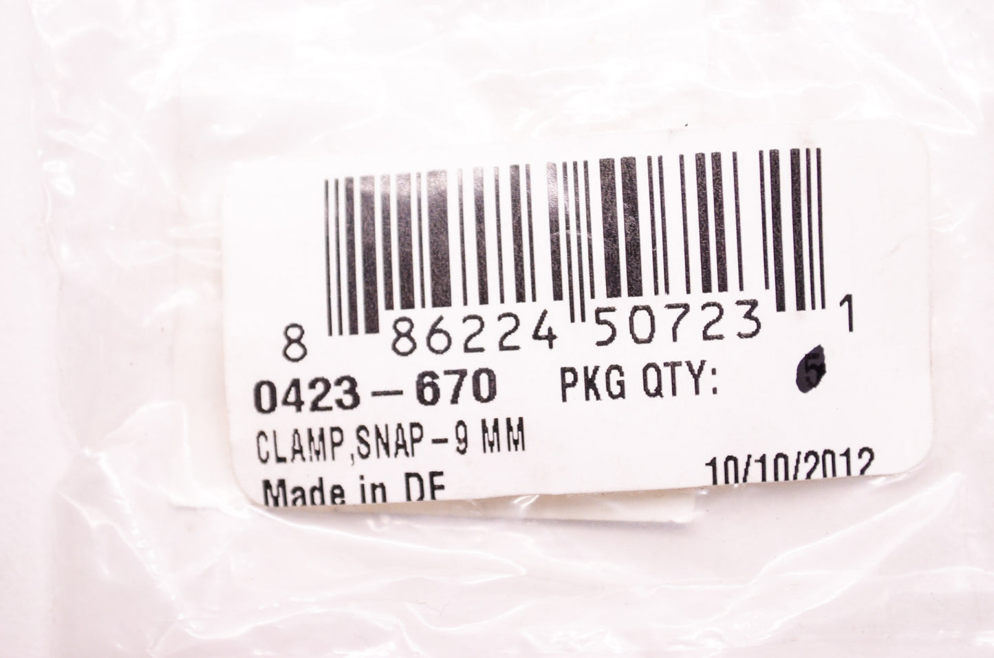 Snap Clamp 9mm NOS