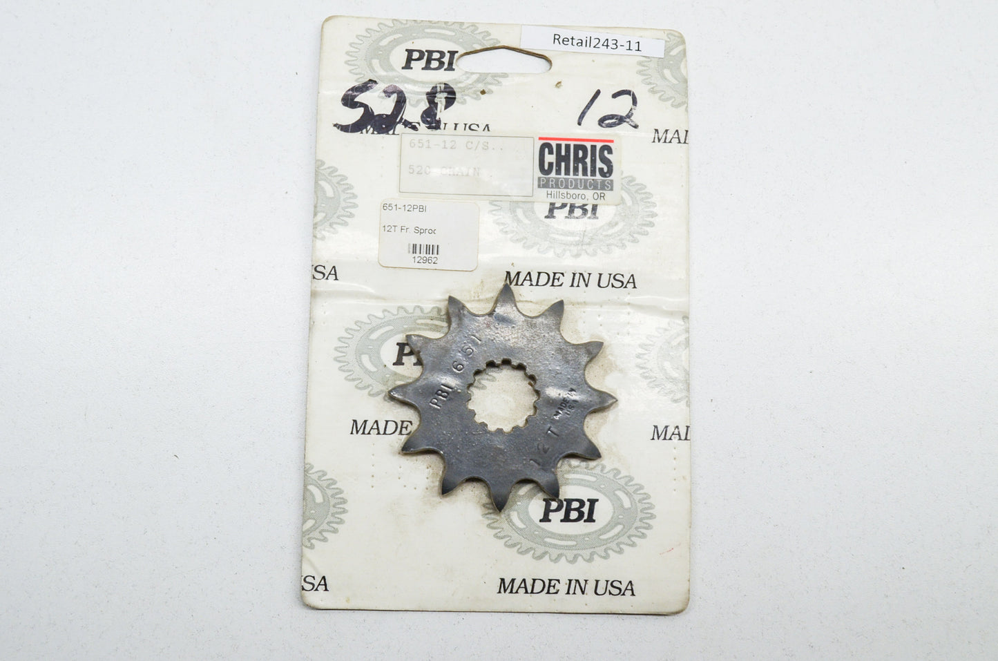 New PBI Sprockets 12 Tooth Sprocket Suzuki LT185 NOS