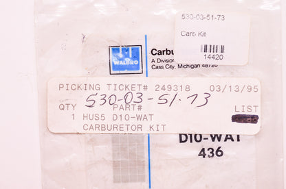 Carburetor Gasket Diaphragm Kit NOS