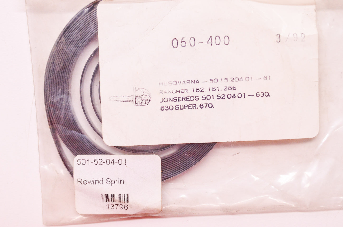 Aftermarket Rewind Spring Husqvarna Jonsereds NOS