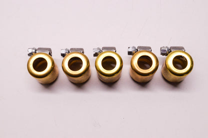Custom Cycle Products Brass Hose Clamp 1/4' & 5/16' Qty 5 NOS