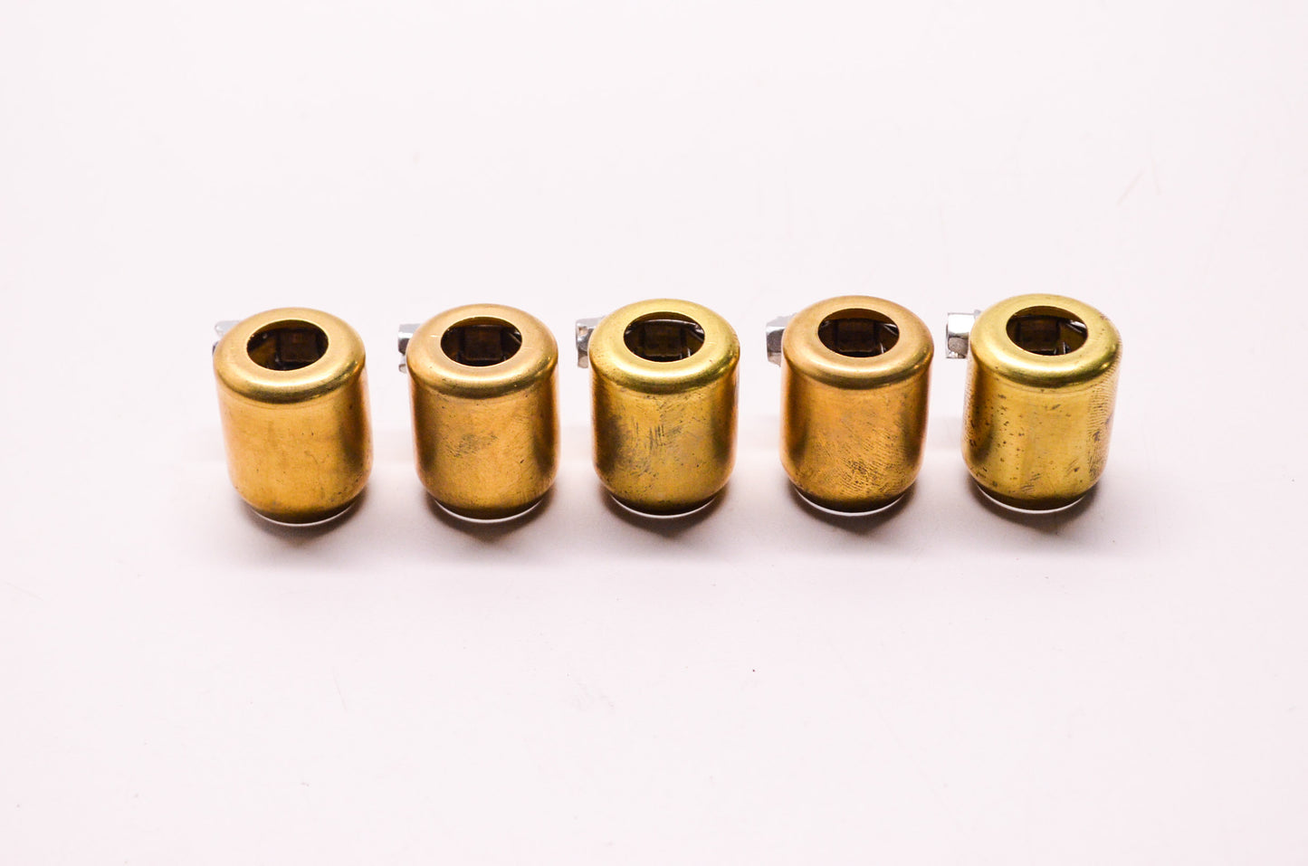 Custom Cycle Products Brass Hose Clamp 1/4' & 5/16' Qty 5 NOS