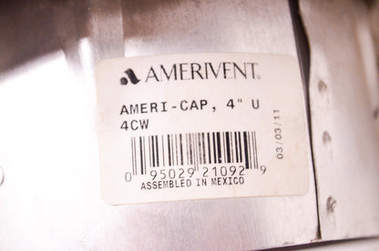 Amerivent 4CW 4Cw Ameri-Cap 4' Universal Vent Cap NOS