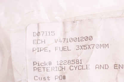 New OEM Echo Fuel Pipe 3x5x70mm