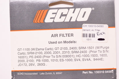 New OEM Echo Air Filter Qty 2