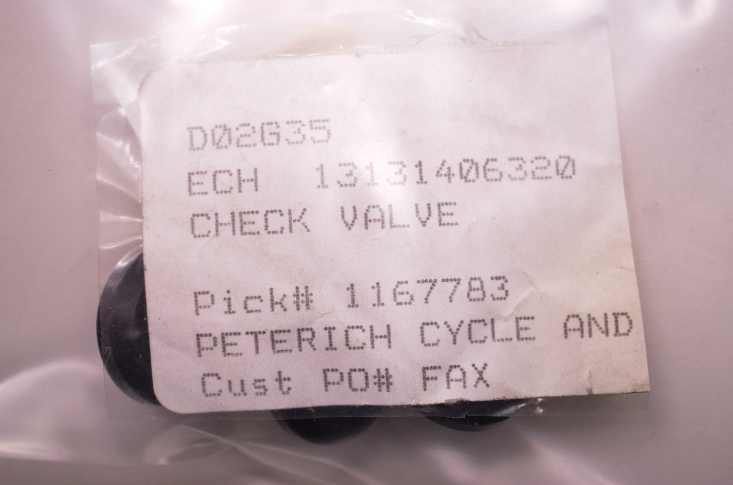 New OEM Echo Check Valve