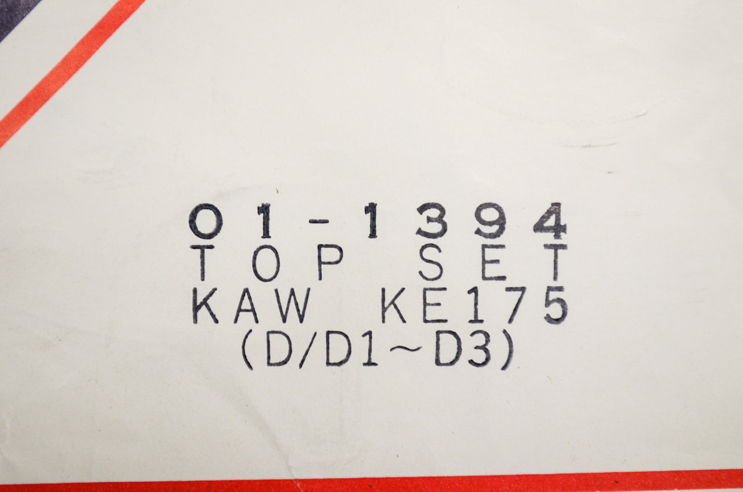 New Rocky Top Gasket Set Kawasaki KE175 (D/D1-D3) NOS