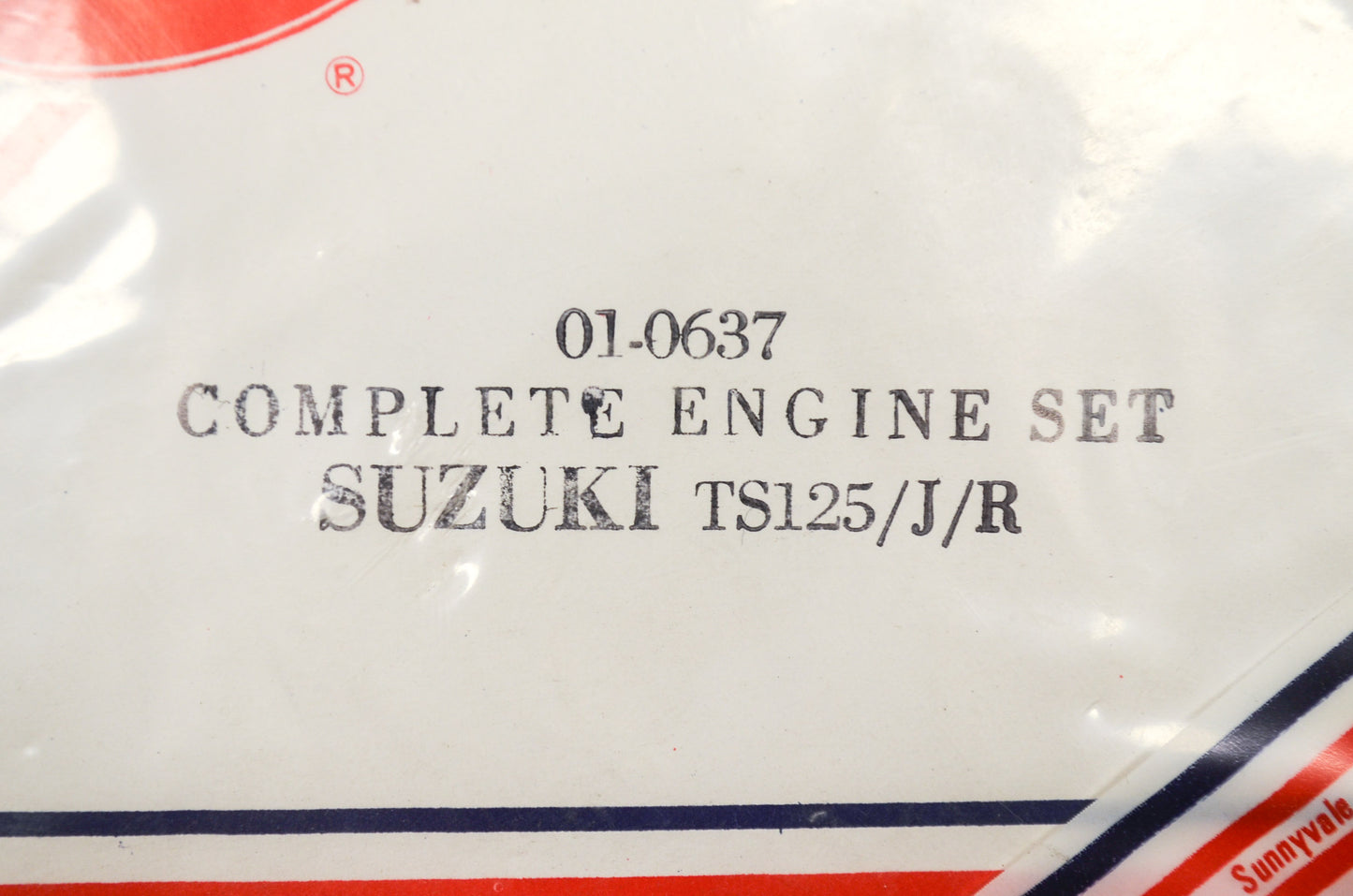 New Rocky Complete Engine Gasket Set Suzuki TS125/J/R NOS