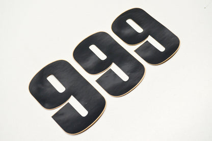 4.5' Number 9 Race Number Qty 3 NOS