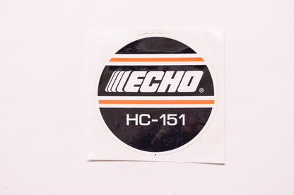 New OEM Echo Model Decal Label HC-151
