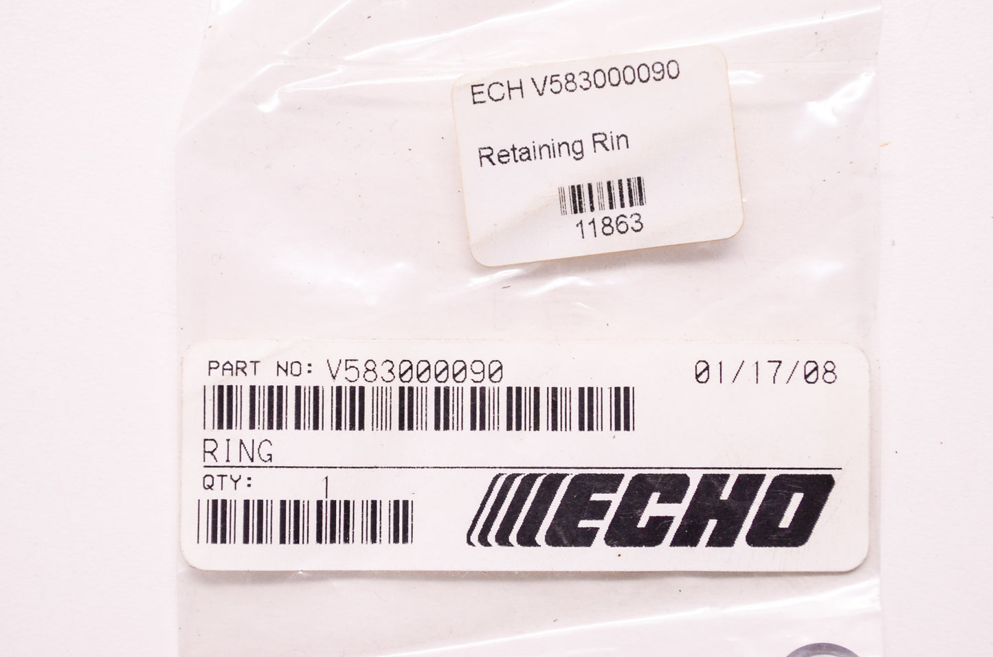 New OEM Echo Retaining Ring Qty 2