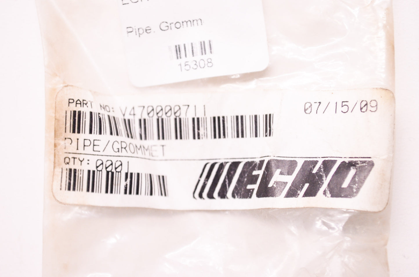 New OEM Echo Pipe w/ Grommet