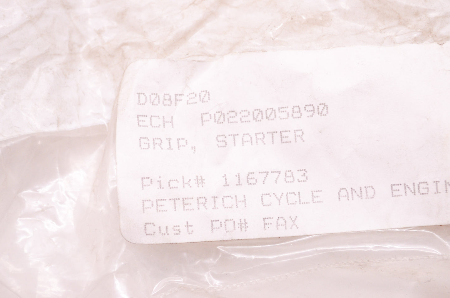 New OEM Echo Starter Grip