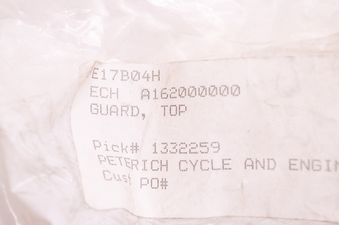 New OEM Echo Top Guard