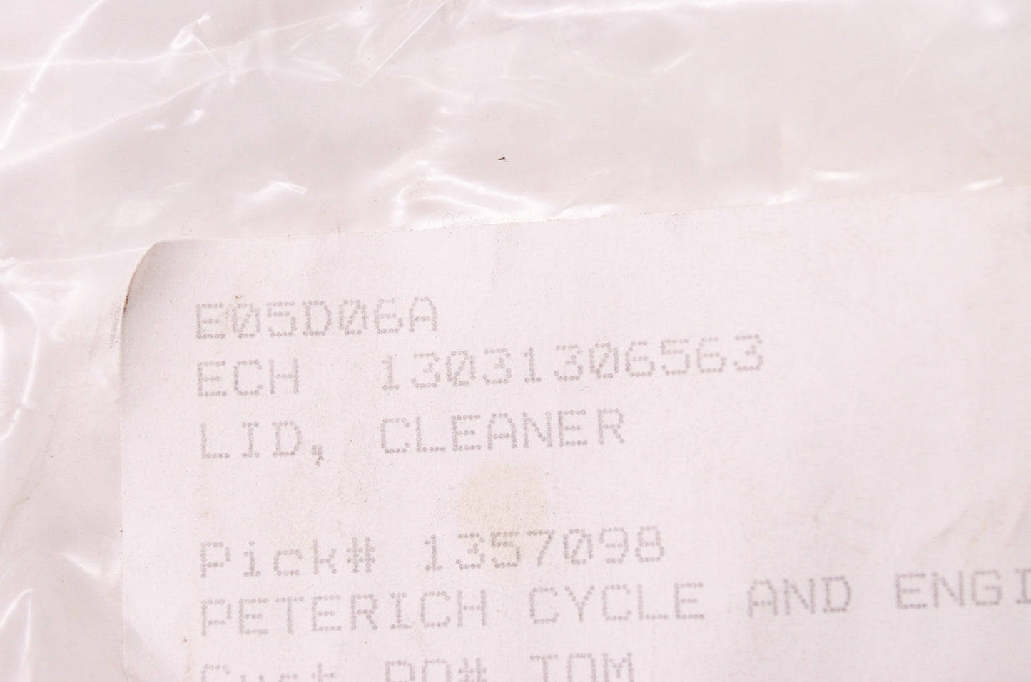 New OEM Echo Cleaner Lid