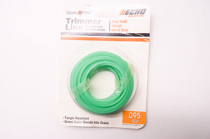 New OEM Echo Dual Fire Green Trimmer Line for Dual Line Heads .095 40'