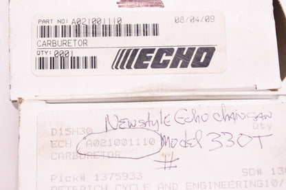 New OEM Echo Carburetor CS330T