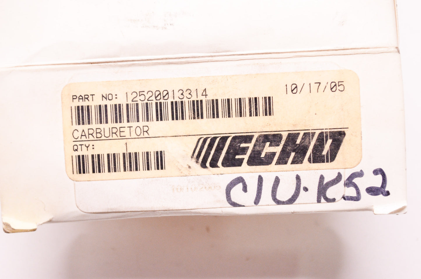 New OEM Echo Carburetor