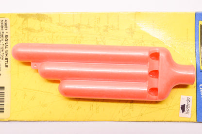 New Seachoice Products Plastic Signal Whistle Triple Tone NOS
