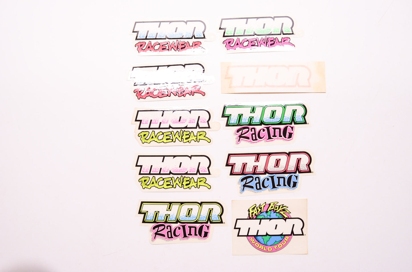 Racing 10 Assorted Decals Kit Qty 10 NOS