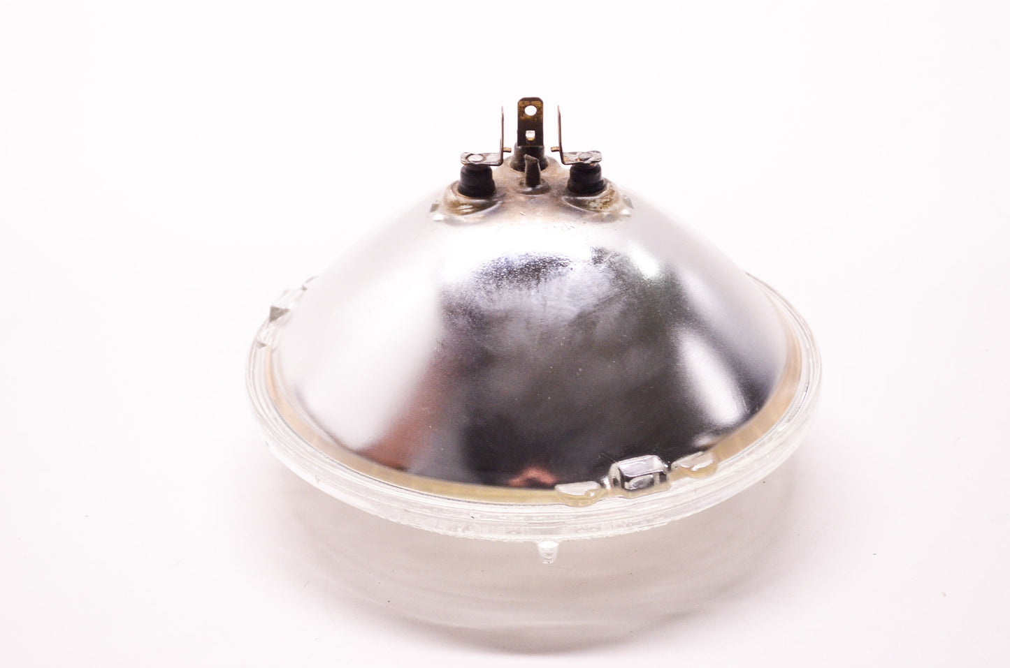 New GE High Low Beam 12V 3 Prong Base Round Headlight Lamp Bulb NOS