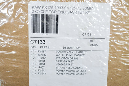 New Cometic Top End Gasket Kit Kawasaki 93-94 KX125 NOS