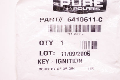 OEM Polaris 5410611-C Ignition Key NOS