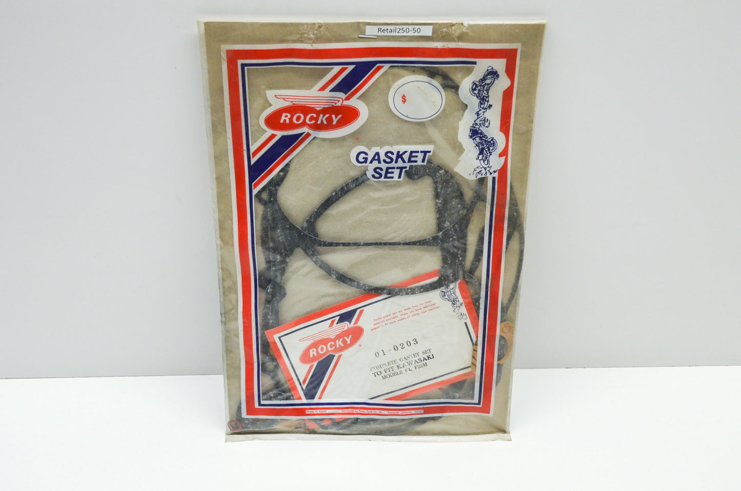New Rocky Complete Gasket Set Kawasaki F4 F21M NOS