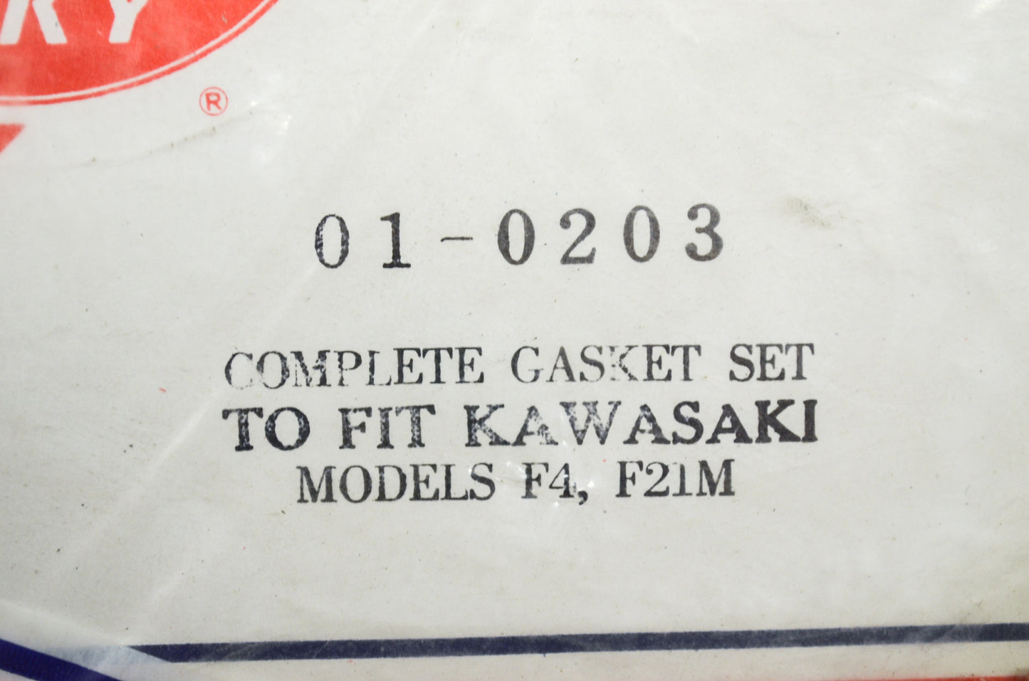 New Rocky Complete Gasket Set Kawasaki F4 F21M NOS